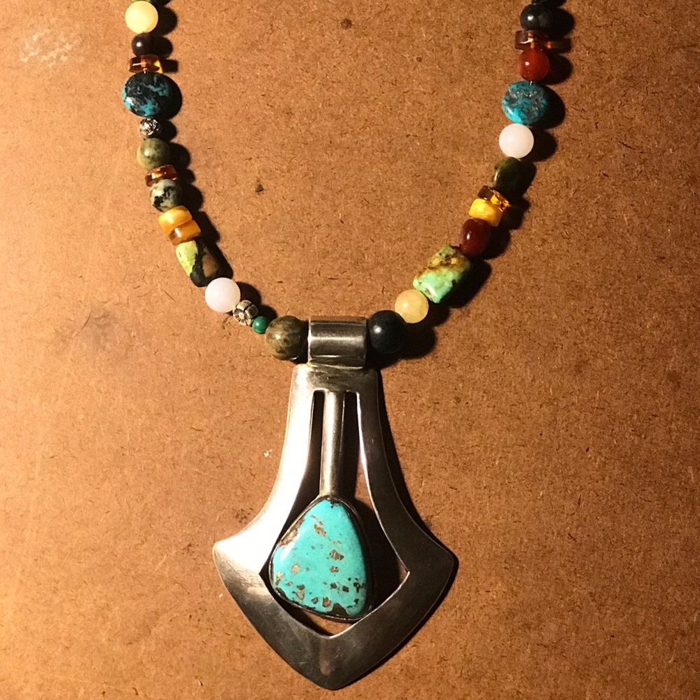 'Southwestern Sunset' vintage turquoise